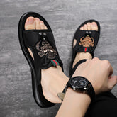 Chanclas de playa estilo coreano para hombre, de verano y al aire libre